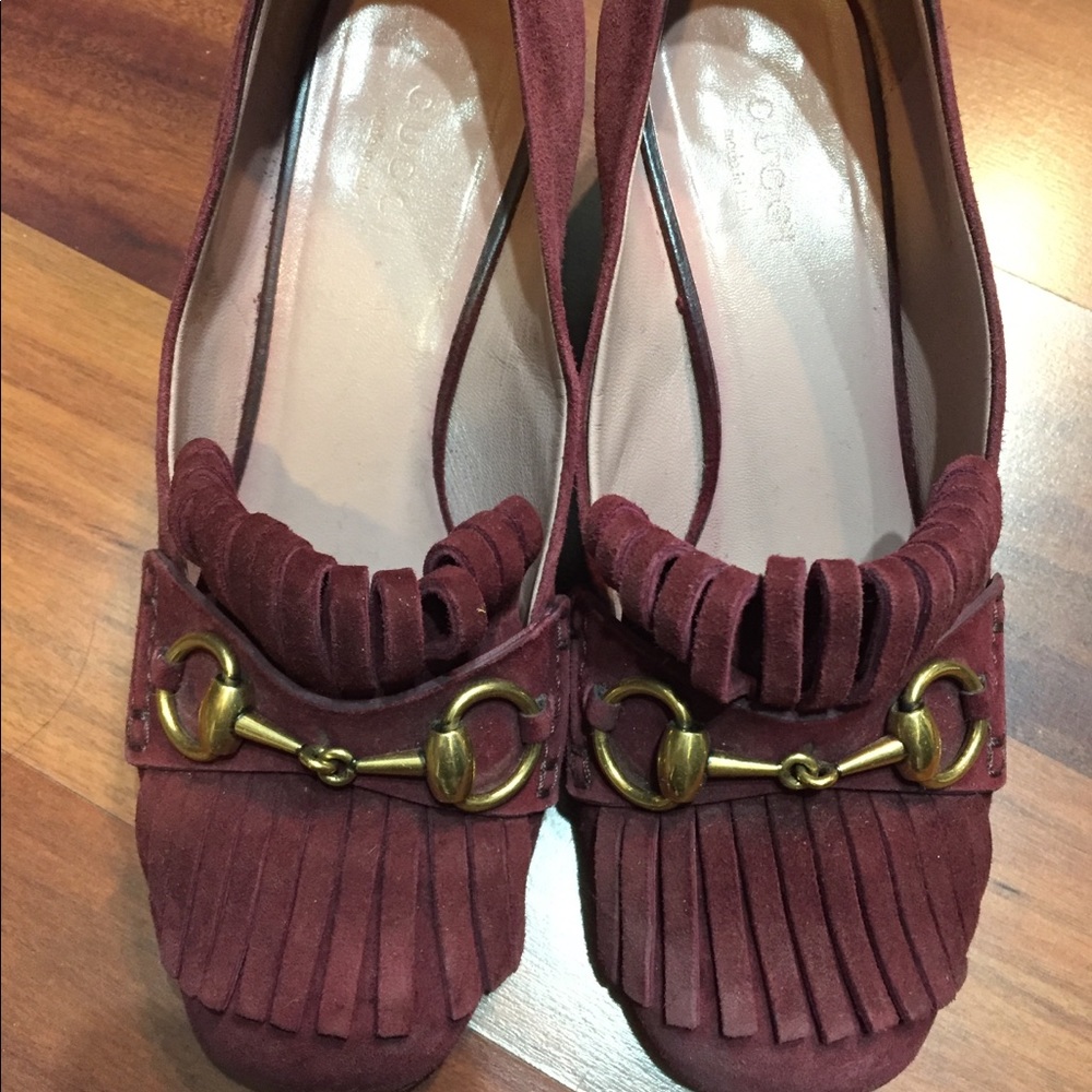 Authentic Marmont Gucci Pumps heel